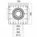 Φρεάτιο Διακλάδωσης Πλαστικό 200x200x200 110mm Γκρι